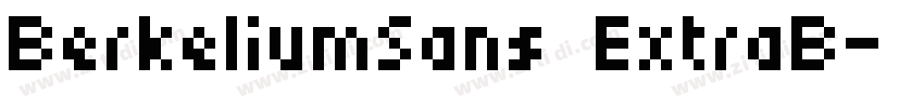 BerkeliumSans ExtraB字体转换